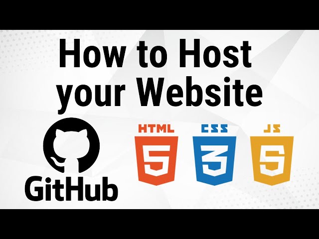How to Host a Website On Github Pages