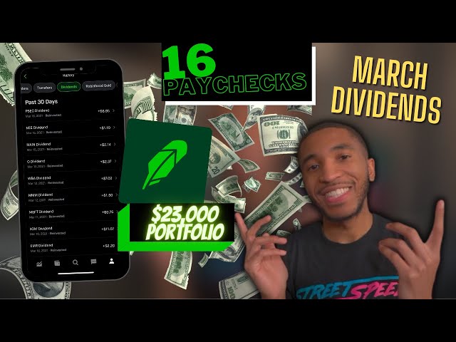 March 2021 Dividends - 16 Paychecks From Robinhood!