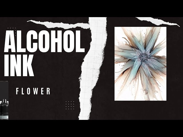 How to Airbrush Alcohol Ink Flowers. #floral #alcoholinks