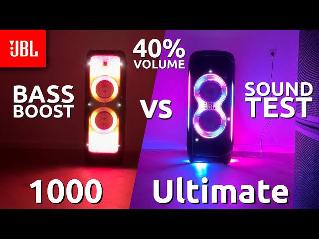 JBL Partybox Ultimate VS 1000 Bass Boost Comparison Test