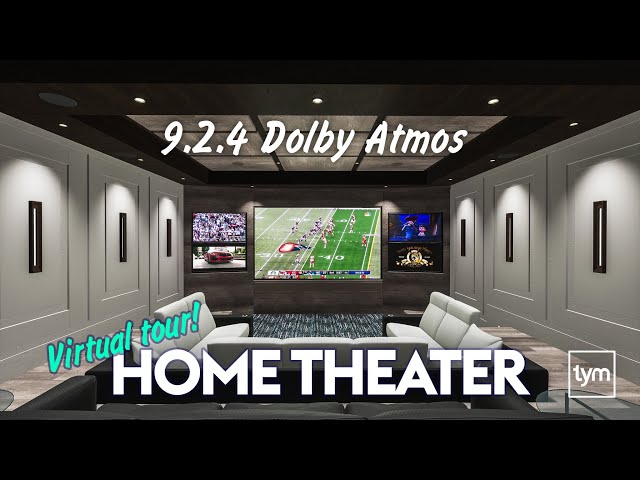 9.2.4 Home Theater with Golf Sim Design Concept | Virtual Home Theater Design