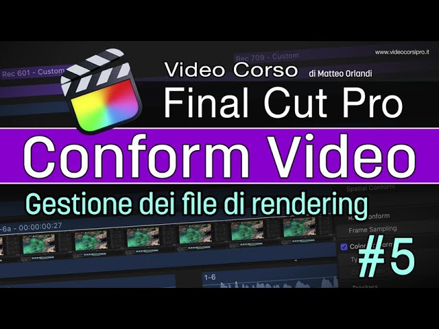 Conform Video di Final Cut Pro - Tutorial 5: Come eliminare i file inutili di rendering