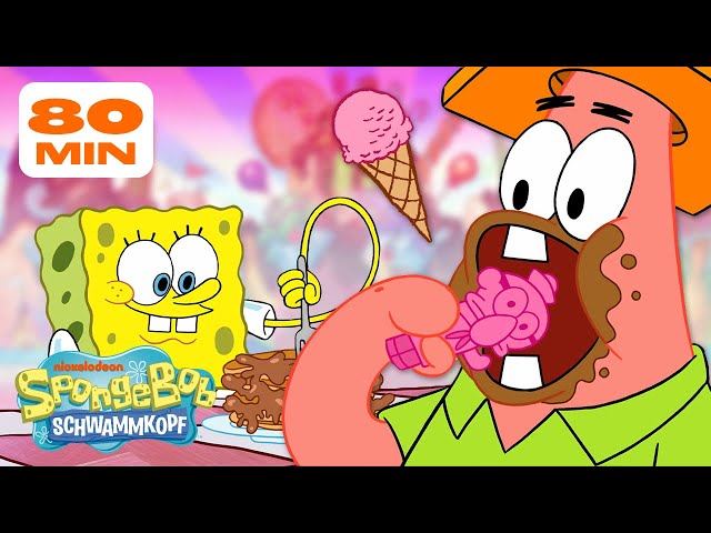 SpongeBob | 80 MINUTEN der süßesten Leckereien in Bikini Bottom! | SpongeBob Schwammkopf