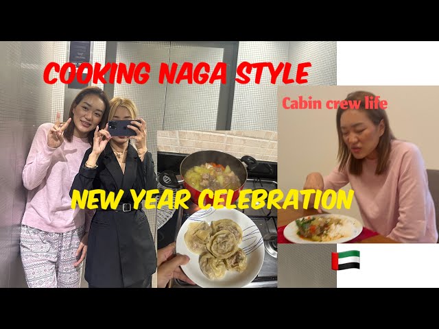 CELEBRATING 2024 NewYEAR IN DUBAI /NAGA  Cooking STYLE / CABIN CREW LIFE🇦🇪