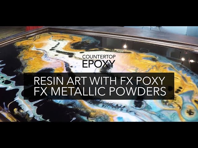 Resin Art with FX Poxy and FX Metallic Powders