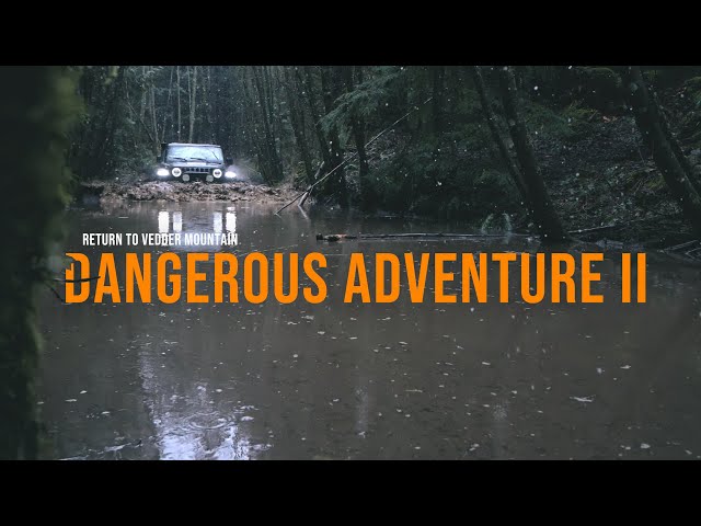 Jeep Gladiator on Flooded Trails After Rainstorm