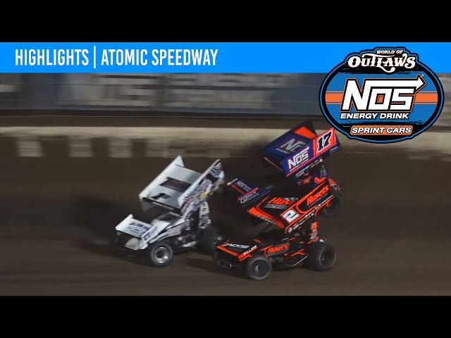 World of Outlaws NOS Energy Drink Sprint Cars | Atomic Speedway | May 25, 2024 | HIGHLIGHTS