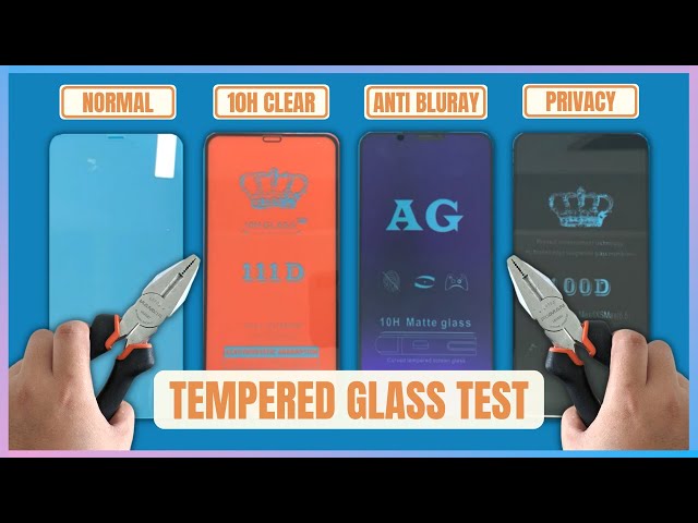 TEMPERED GLASS Screen Protector DURABILITY TEST