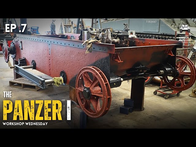WORK EXPERIENCE WEDNESDAY: Fabricating PANZER I parts, fitting the engine and chain drive