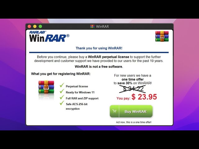 Wer bezahlt eigentlich für WinRAR?