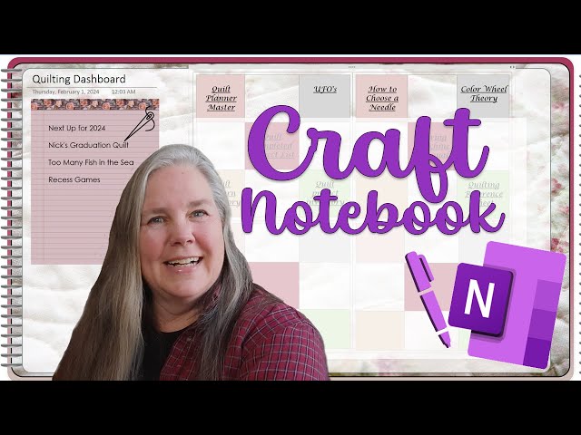 OneNote Quilting Notebook