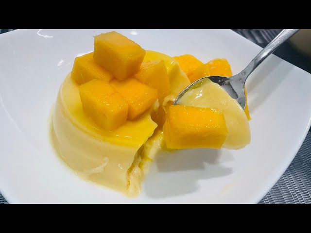 My Family’s Favorite Refreshing Mango Jelly Pudding…Easy 10 Minutes Recipe 芒果布丁