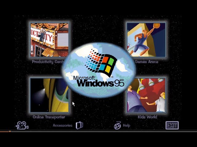 Windows 95 OSR2 interactive CD Sampler videos