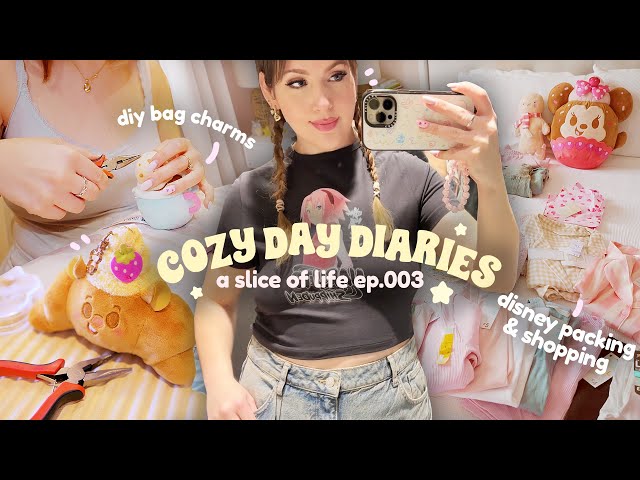COZY DAY DIARIES 🎀 5.20am productive weekend, shopping after big weight loss DIY bag charms, packing