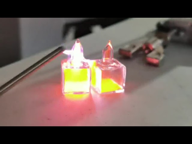 10mm neon gas glass cubes