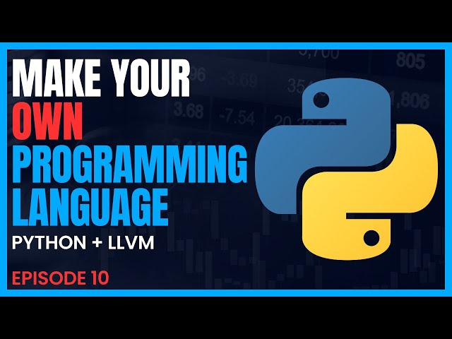 Making a Programming Language with Python and LLVM: Episode 10 - Function Parameters + Arguments