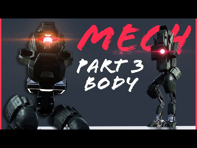 Building the Body - Mech Timelapse in Blender 2.83 PART 3