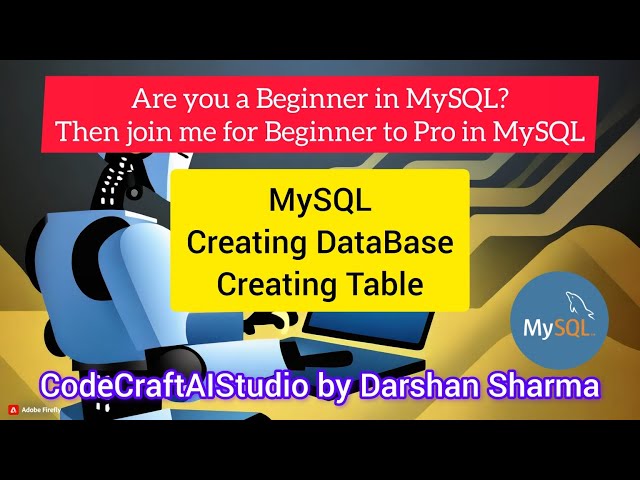 Creating DataBase and Table in SQL #machinelearning #python