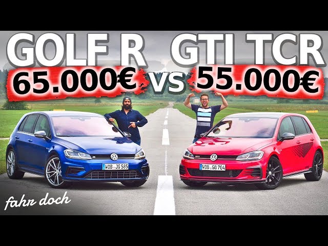DER ULTIMATIVE VERGLEICH! VW GOLF GTI TCR vs GOLF R | Fahr doch