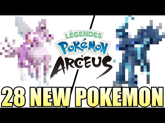 All 28 NEW Hisuian Pokemon Leaked & Full Pokedex for Pokemon Legends Arceus