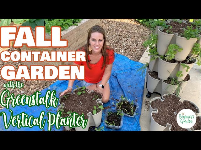 Planting a Fall Container Garden with the Greenstalk Vertical Planter