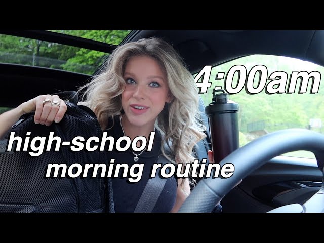 another 4:00am high-school morning routine! *senior about to graduate*