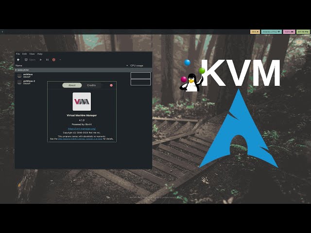 How to install a KVM on Arch Linux (using QEMU and virt-manager)