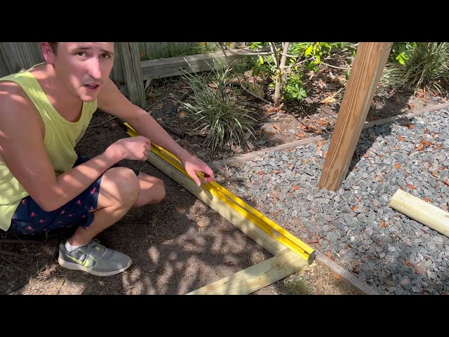 How to Install Wood Landscape Timbers || DIY Landscape Edging