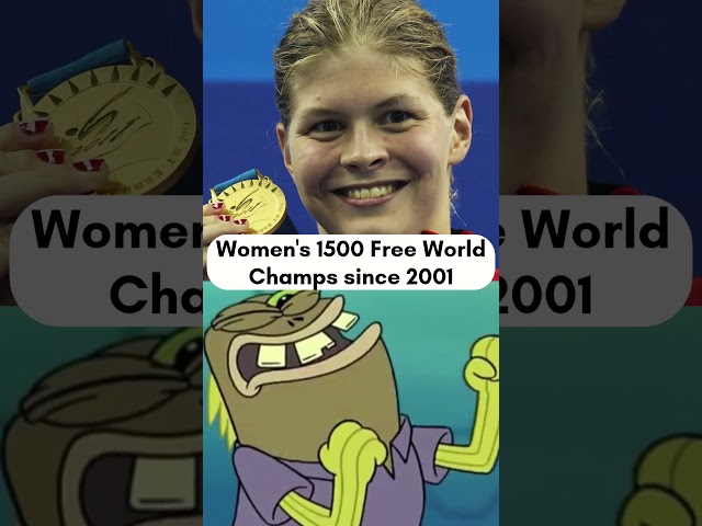 Every Women's 1500m Freestyle World Champion since 2001 | #sports #swimming #aquadoha2024