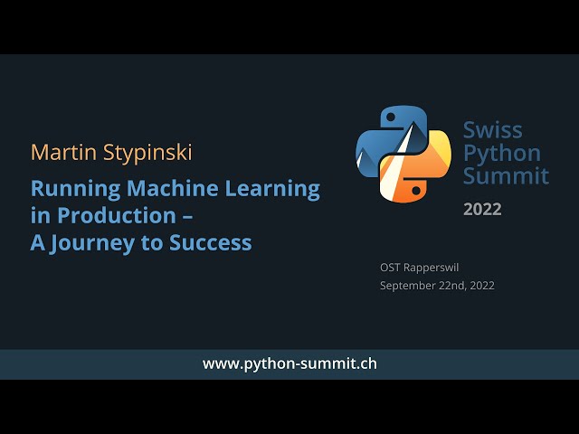 Martin Stypinski – Running Machine Learning in Production - a Journey to Success – SPS22