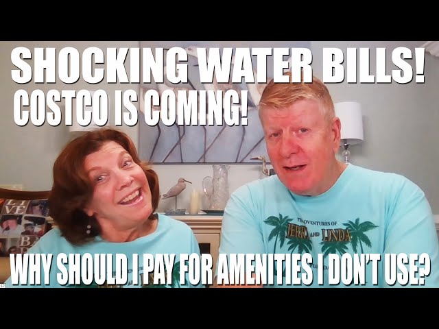 SHOCKING WATER BILLS!  WHY PAY FOR AMENITIES YOU DON'T USE?