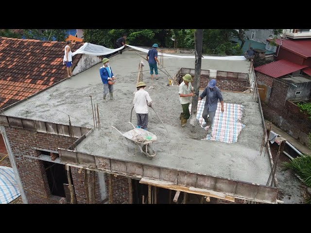 We Constructiob a Reinforced Concrete Roof With Only 2000USD