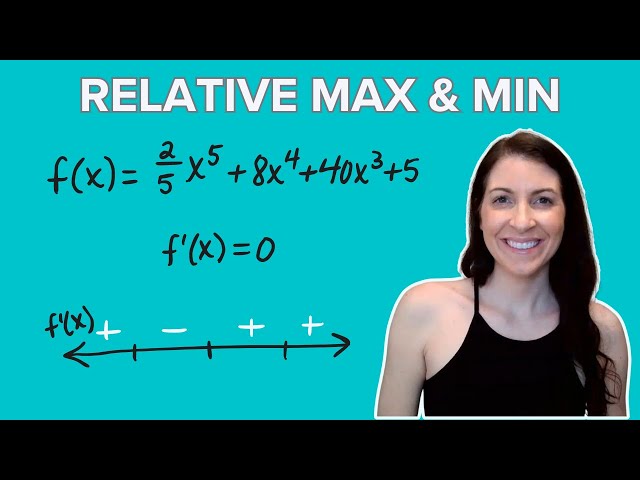 Finding Local Maximum and Minimum Values of a Function - Relative Extrema - First Derivative Test