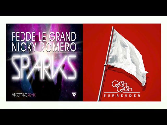 Fedde Le Grand, Nicky Romeo & Vicetone x Cash Cash - Sparks x Surrender (AEE Mashup)