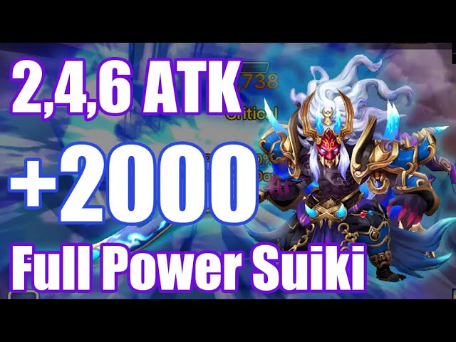 2, 4, 6 ATK +2000 Full Power Suiki, so dangerous onimusha debut👹👹👹【Summoners War RTA】