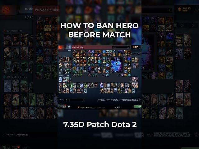 Dota 2 Patch 7.35D - Hero Ban Update. #dota2 #update #patch