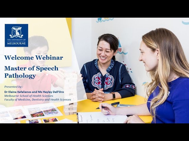 Welcome Webinar: Master of Speech Pathology | Start Year Intake 2023