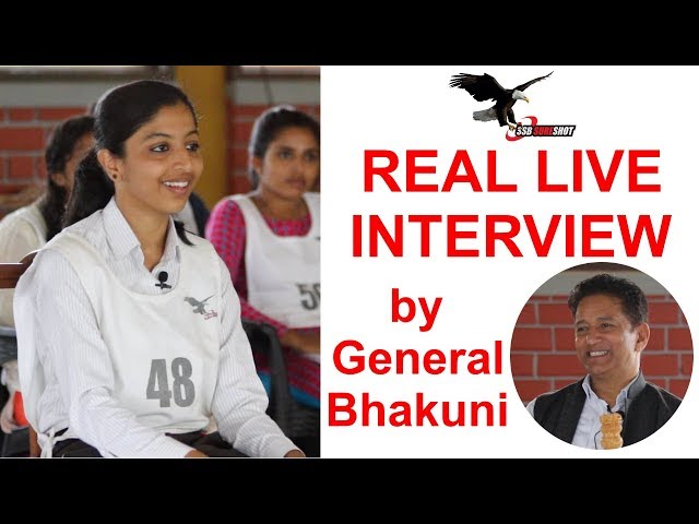 Real Live SSB Interview by Maj Gen VPS Bhakuni, Former SSB Bangalore Commandant | SSB Sure Shot