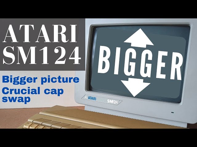 Atari SM124 monitor mods