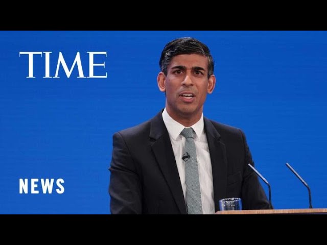 UK P.M. Rishi Sunak Addresses his own Conservative Party in Manchester