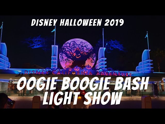 Disney Halloween Light Show 2019:  The Oogie Boogie Bash (FULL LIGHT SHOW)