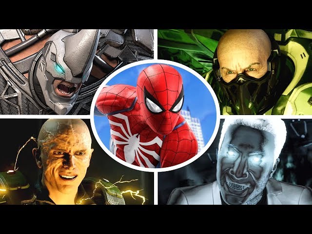 Spider-Man PS4 - All Bosses + Cutscenes