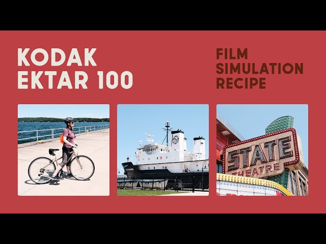 Kodak Ektar 100 · Film Simulation Recipe · Fujifilm X-T4 + 16–80mm