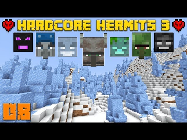 Minecraft Hardcore Hermits 08 Icy Shores (Season 3)