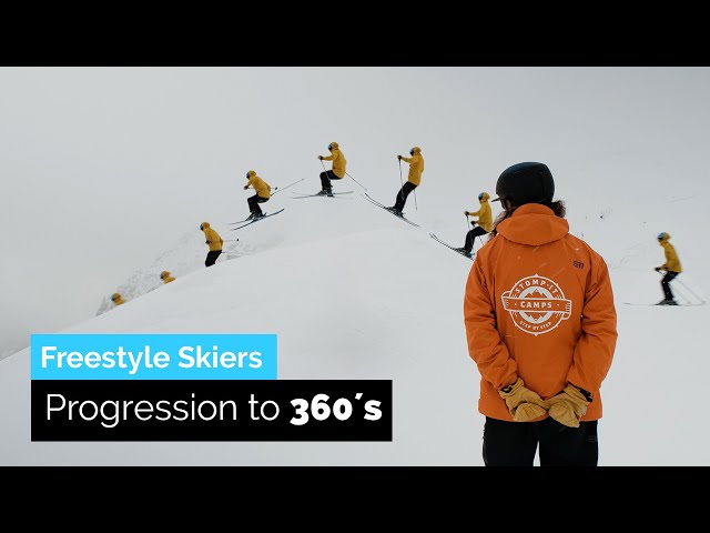 Freestyle Skiers Progression to 360s on Skis