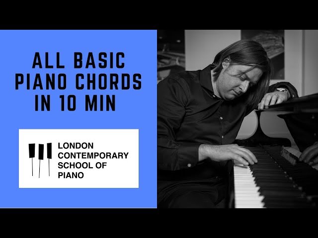 All Major, Minor and Diminished Chords in 10 minutes : Piano Tutorial