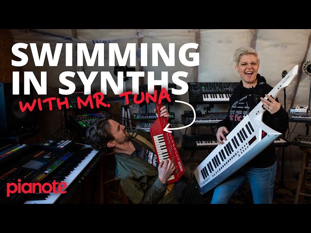 Swimming in Synths with Mr. Tuna (Pianote Vlog)