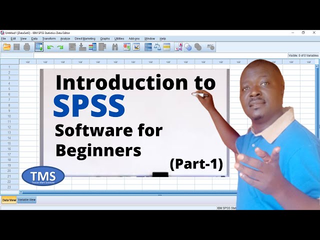 Introduction to SPSS Software for Beginners (Part 1)
