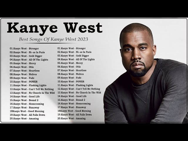 Kanye West Greatest Hits - Best Songs Collection 2023 - Best Music Playlist - Rap Hip Hop 2023