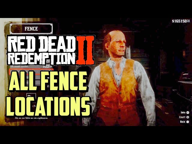 Red Dead Redemption 2 ALL FENCE LOCATIONS